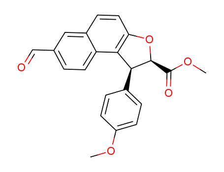 methyl 7-formyl-1-(4-methoxyphenyl)-1,2-dihydronaphtho[2,1-b]furan-2-carboxylate